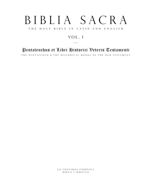 La Sacra Bibbia, Volumes I and II -- Antico Testamento Old Testament, Bible Liturgy, Italian, Roman Catholic